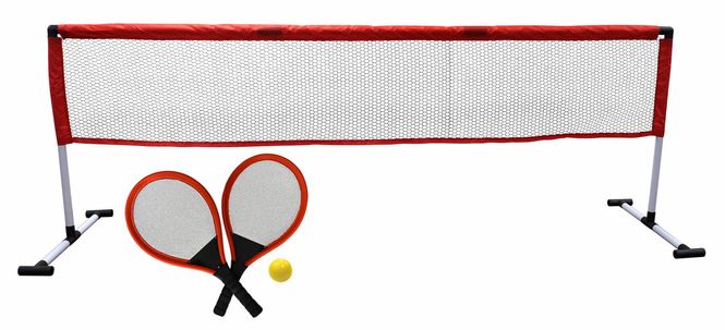 Hovedbilde Tennissett med nett, racketer, ball 205 × 72 cm