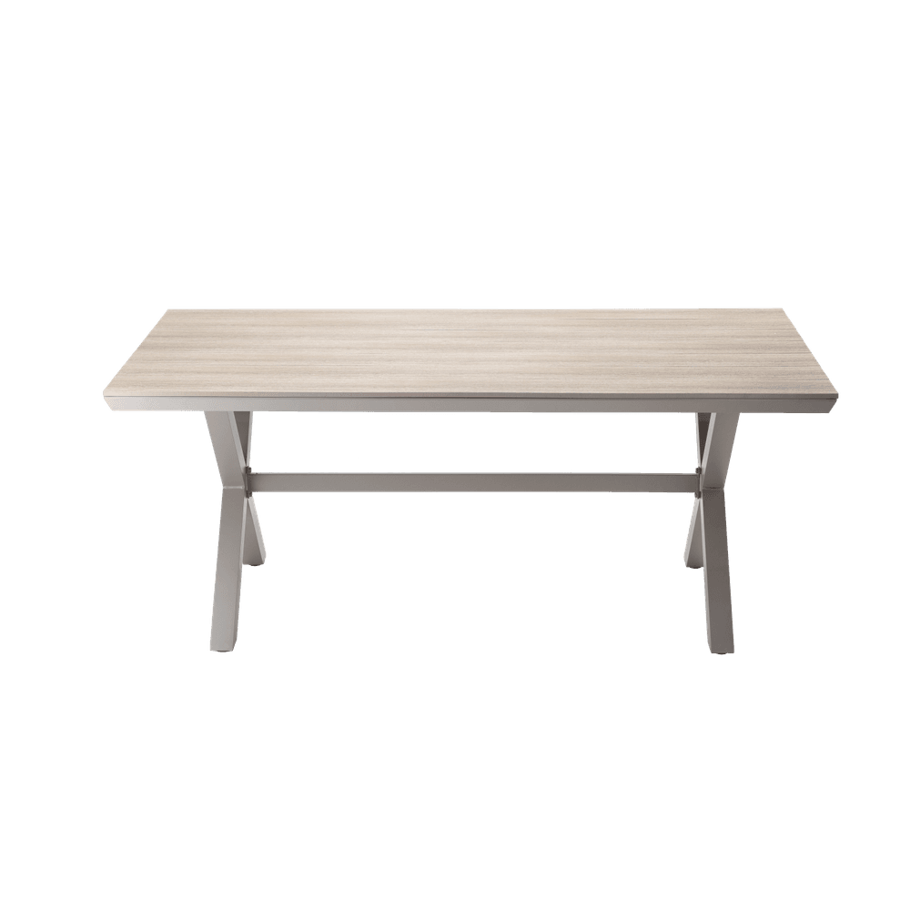 Aluminium hagebord Polywood-bordplate 180×100×75 cm - beige