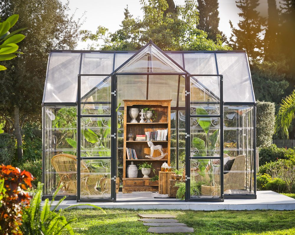 Victory - Hage Chalet - Drivhus 365x305 cm -11,1m2 - Varmestue