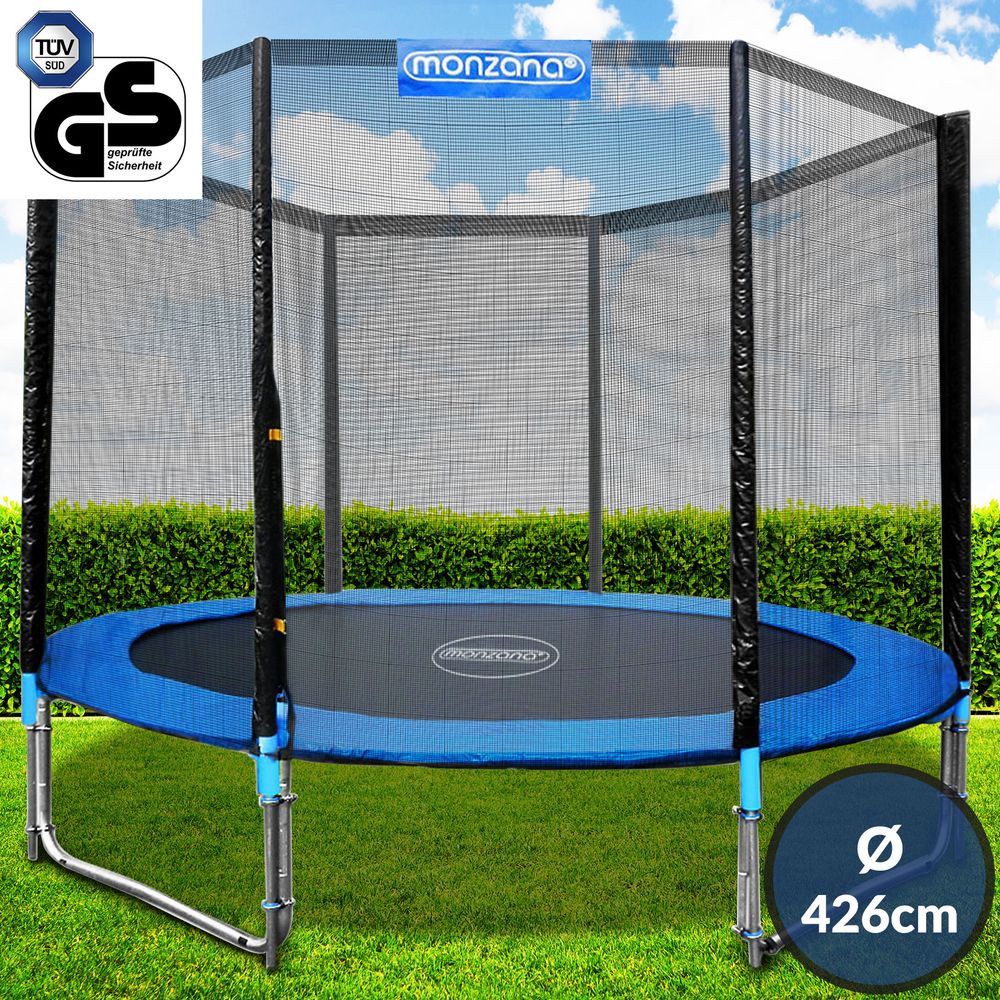 Trampoline Ø427cm - inkludert sikkerhetsnett