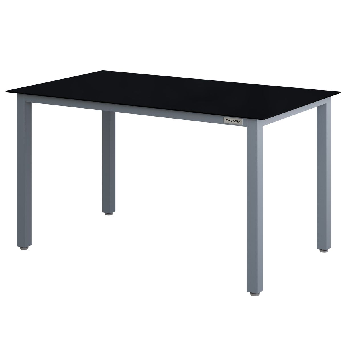 Hagemøbelsett aluminium 7 deler - justerbare stoler