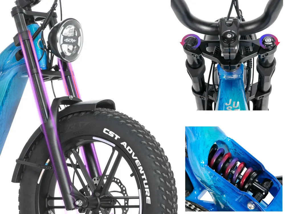 Jobobike Vortex Elektrisk fulldempet fatbike