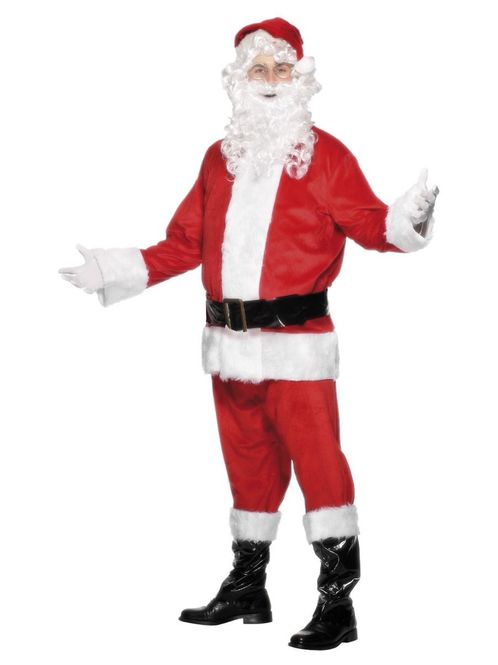 Hovedbilde Santa kostyme - velour L