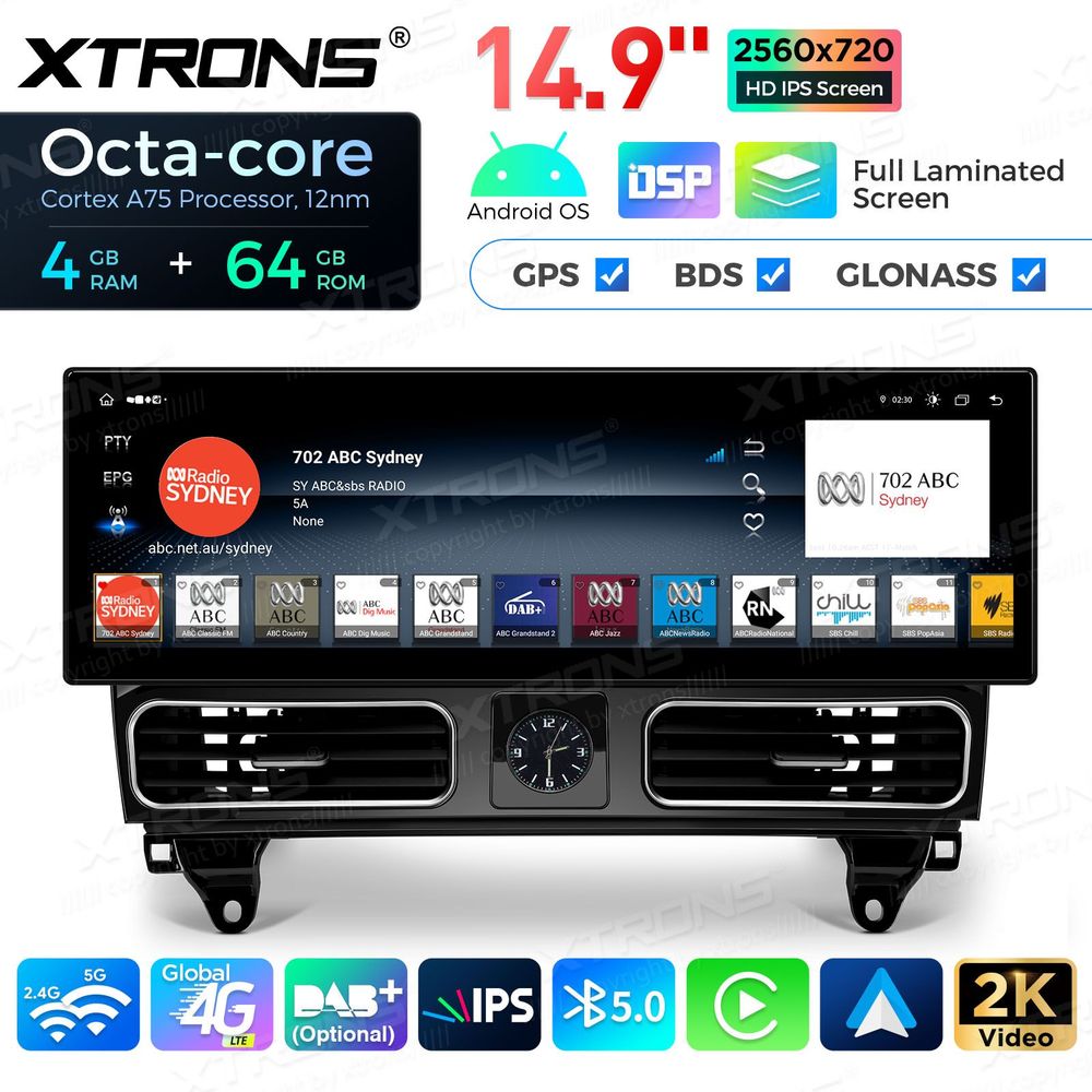 Mercedes-Benz W166 - X166 Android DAB+ Stereo | 14.9