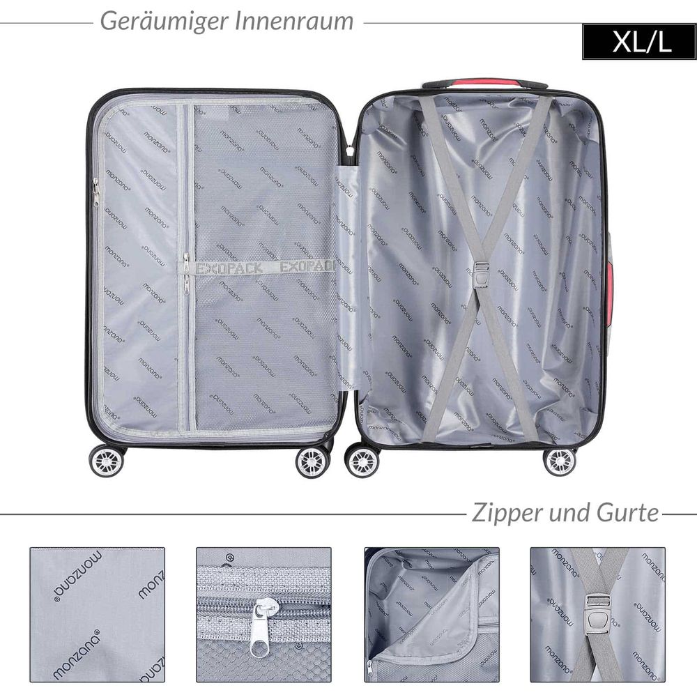 Hard koffert Exopack L ABS 80L - sort