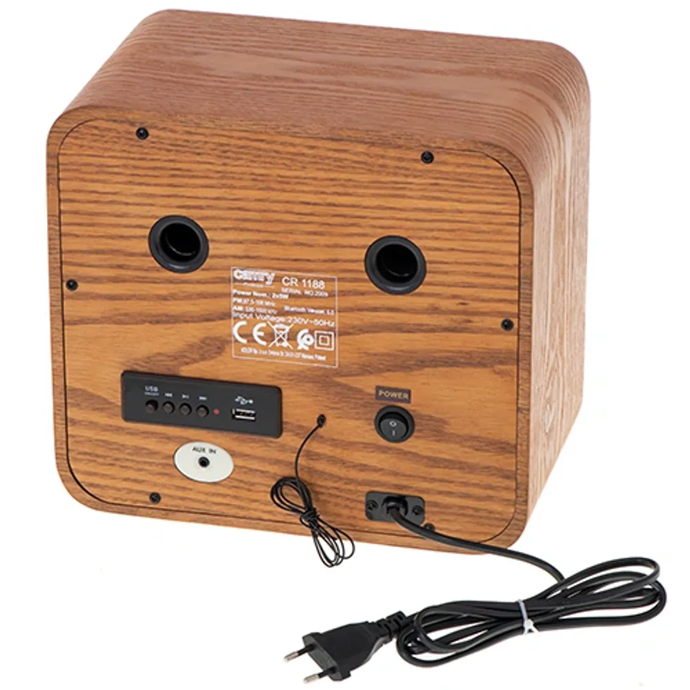 Retro radio med Bluetooth og FM/AM