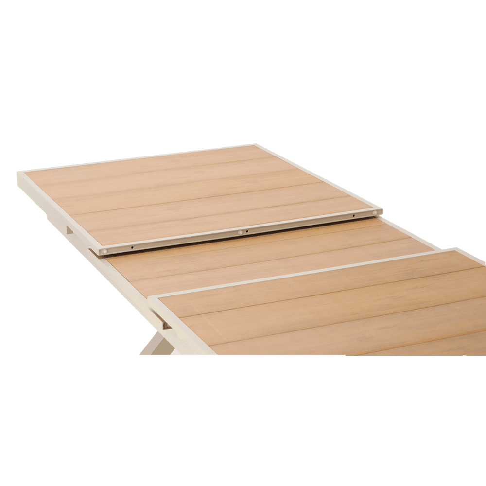 Hagemøbelsett Aluminium - Uttrekkbart Bord og 6 Stoler