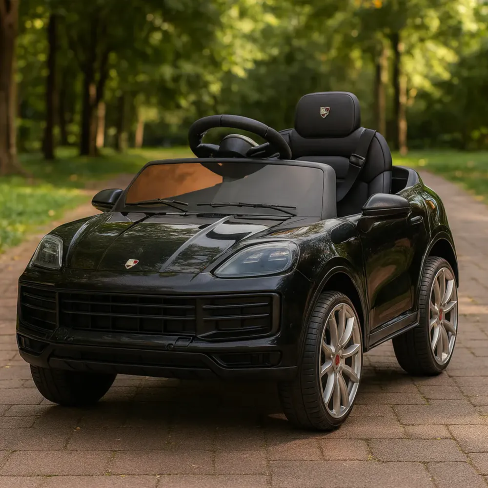 Porsche Cayenne barnebil med gummihjul - fargevalg