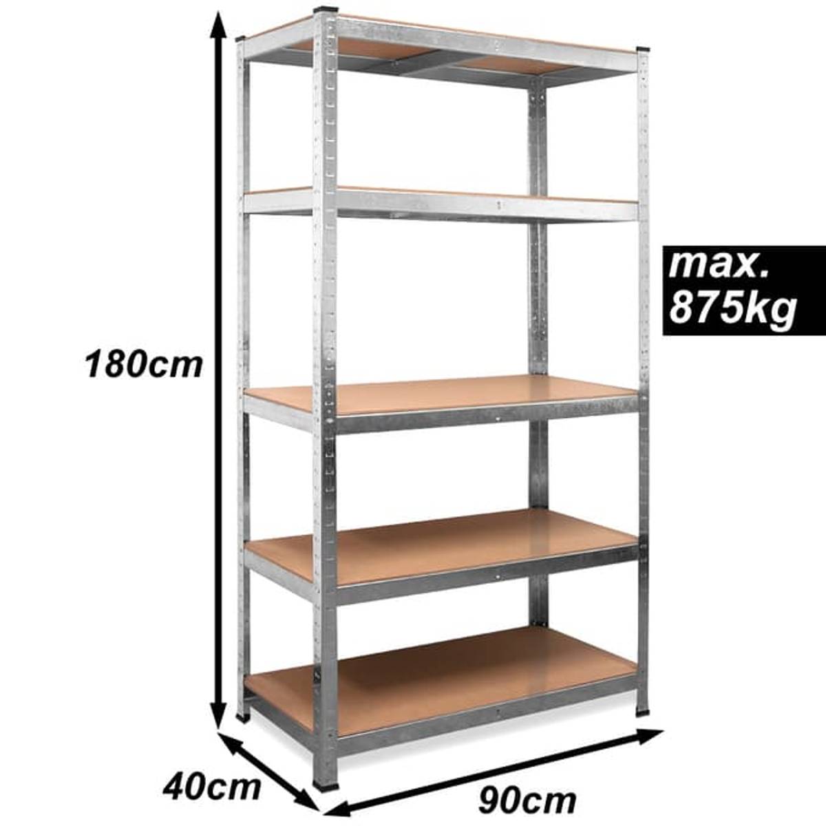 10 stk Reoler 180 x 90 x 40cm 