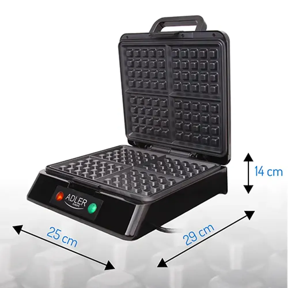 Adler vaffeljern - 1500w