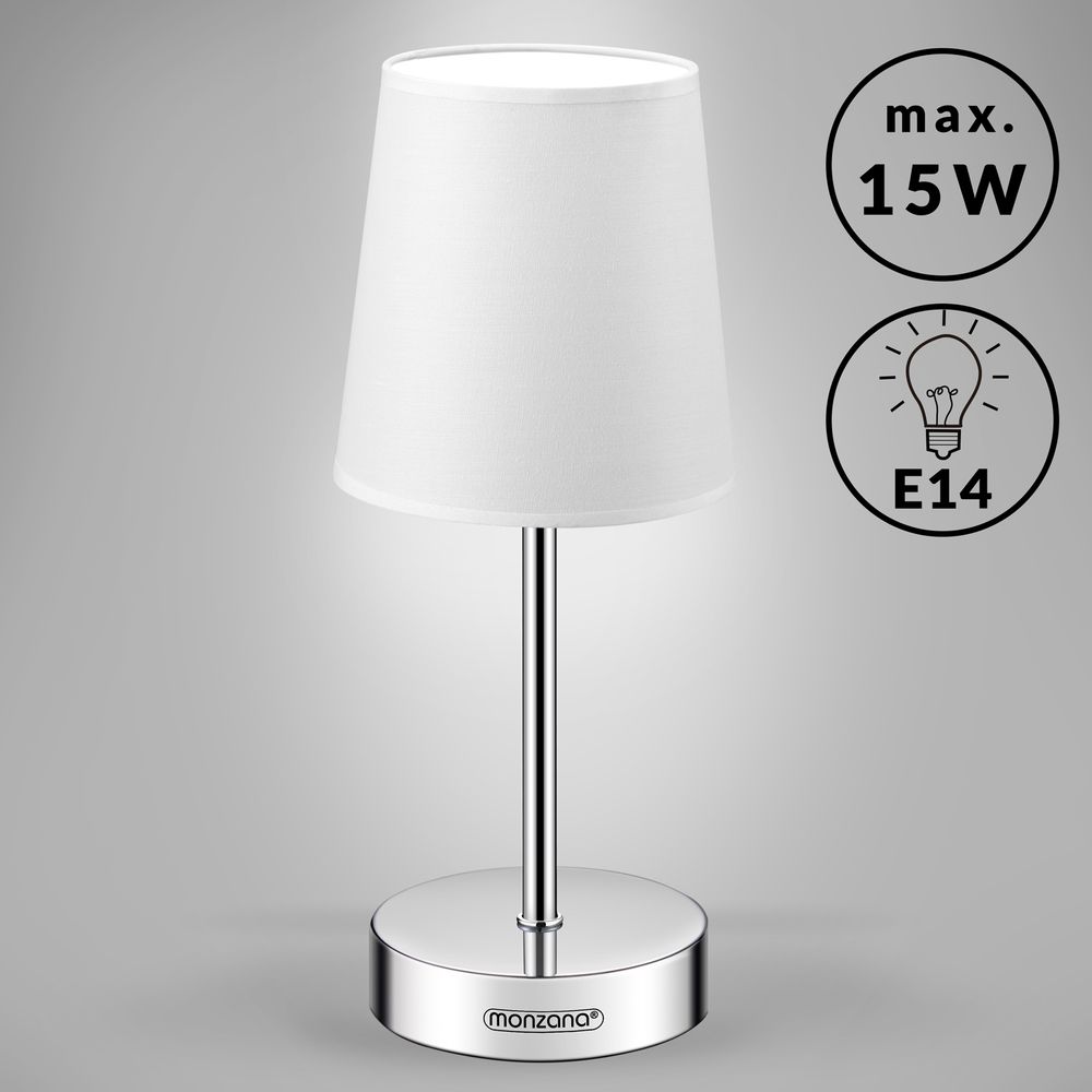 Bordlampe Lumière 32x13x13cm - hvit