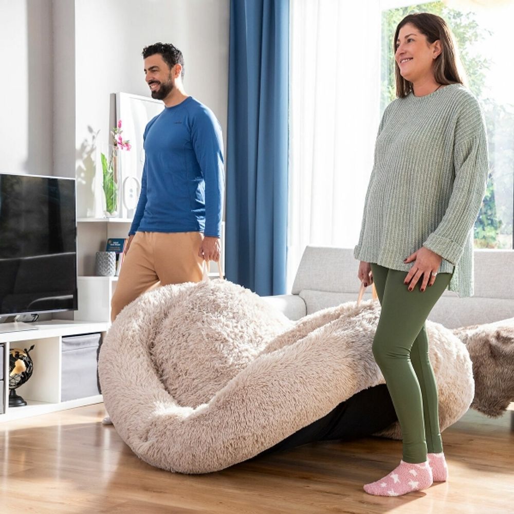 XXL Anti-stress seng for mennesker og dyr - beige