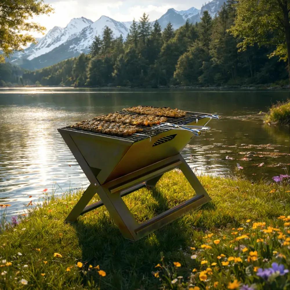 Sammenleggbar turgrill - 45 x 30 x 30 cm