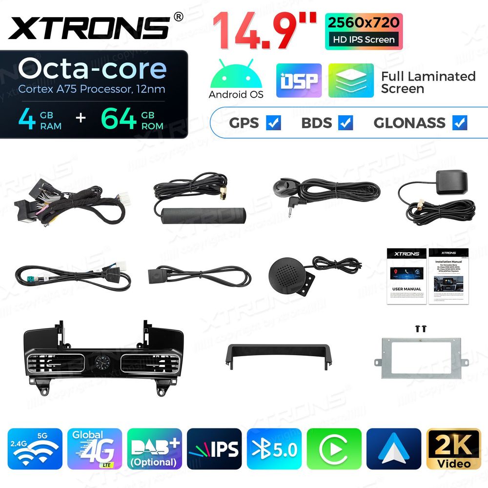 Mercedes-Benz W166 - X166 Android DAB+ Stereo | 14.9