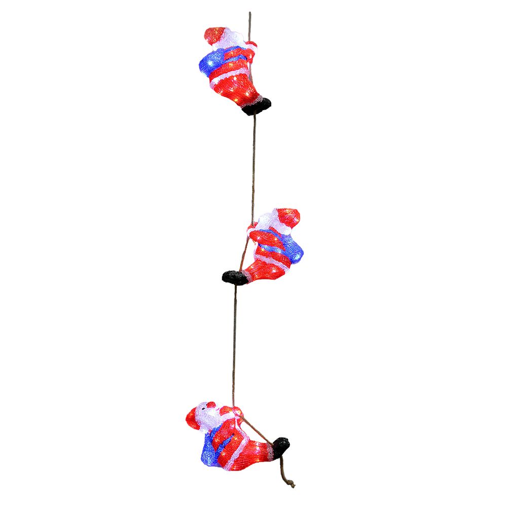  Julenisse figur LED akryl - trio - 5m