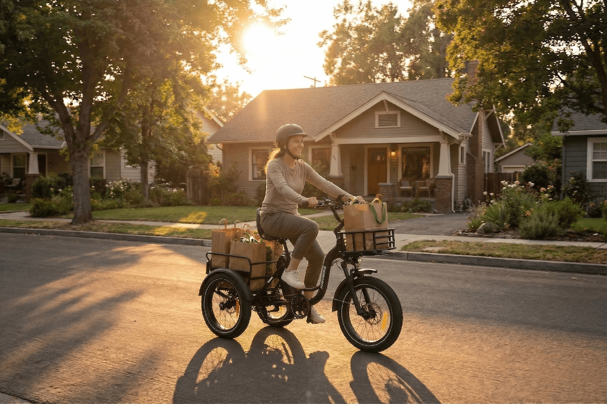 Triker elektrisk fatbike 3hjulssykkel - 85NM - Differensial