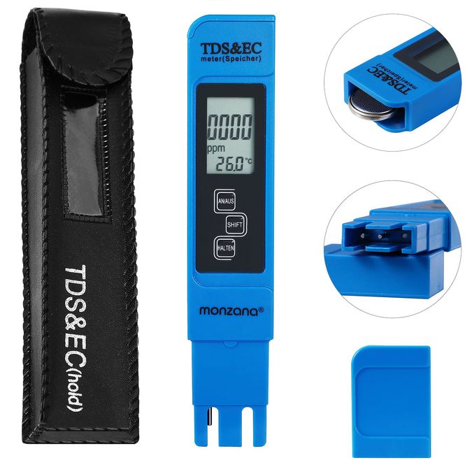 Hovedbilde Digital vanntester 3i1 - TDS, EC og temperaturmåler