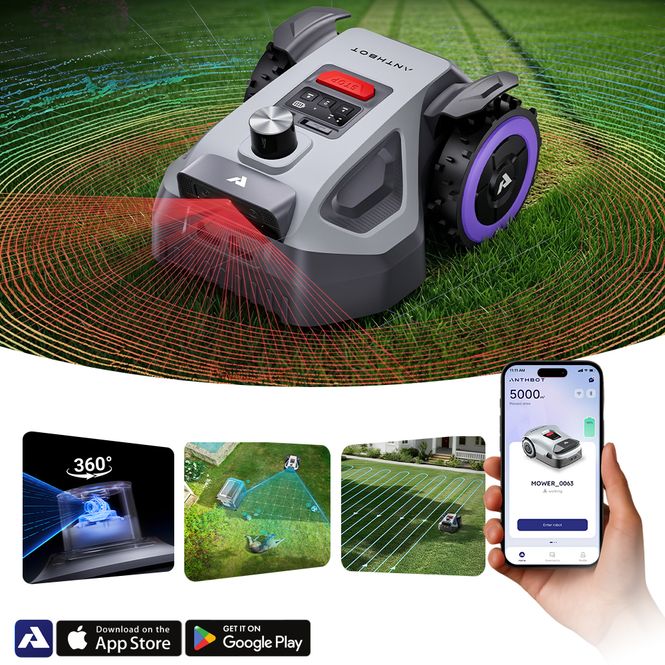 Hovedbilde Anthbot M5 LiDAR robotgressklipper 500 m²