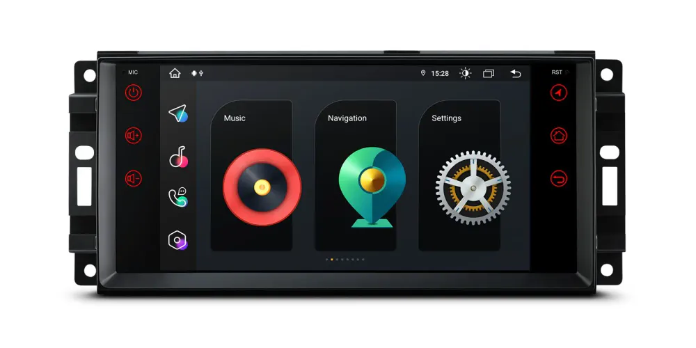 Android Octa Core bilstereo 7 tommer til Jeep Dodge Chrysler
