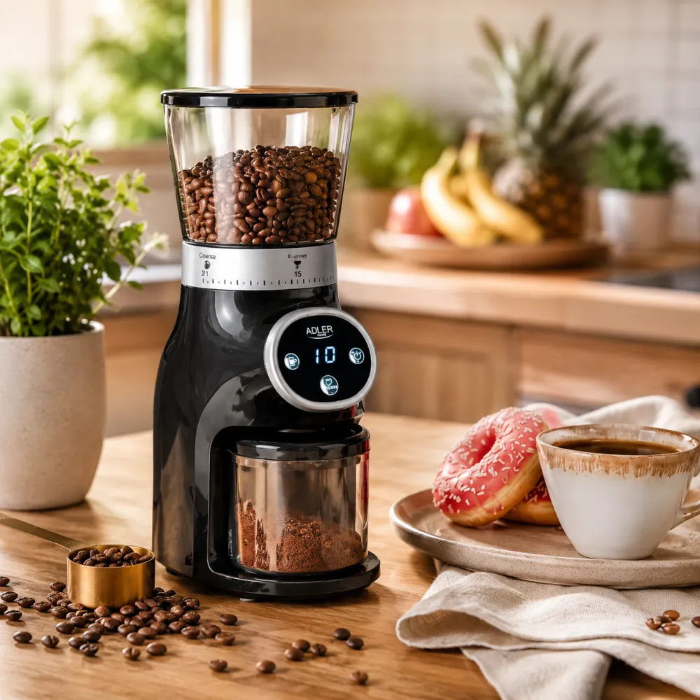 Elektrisk Kaffekvern med Koniske Kvernverk