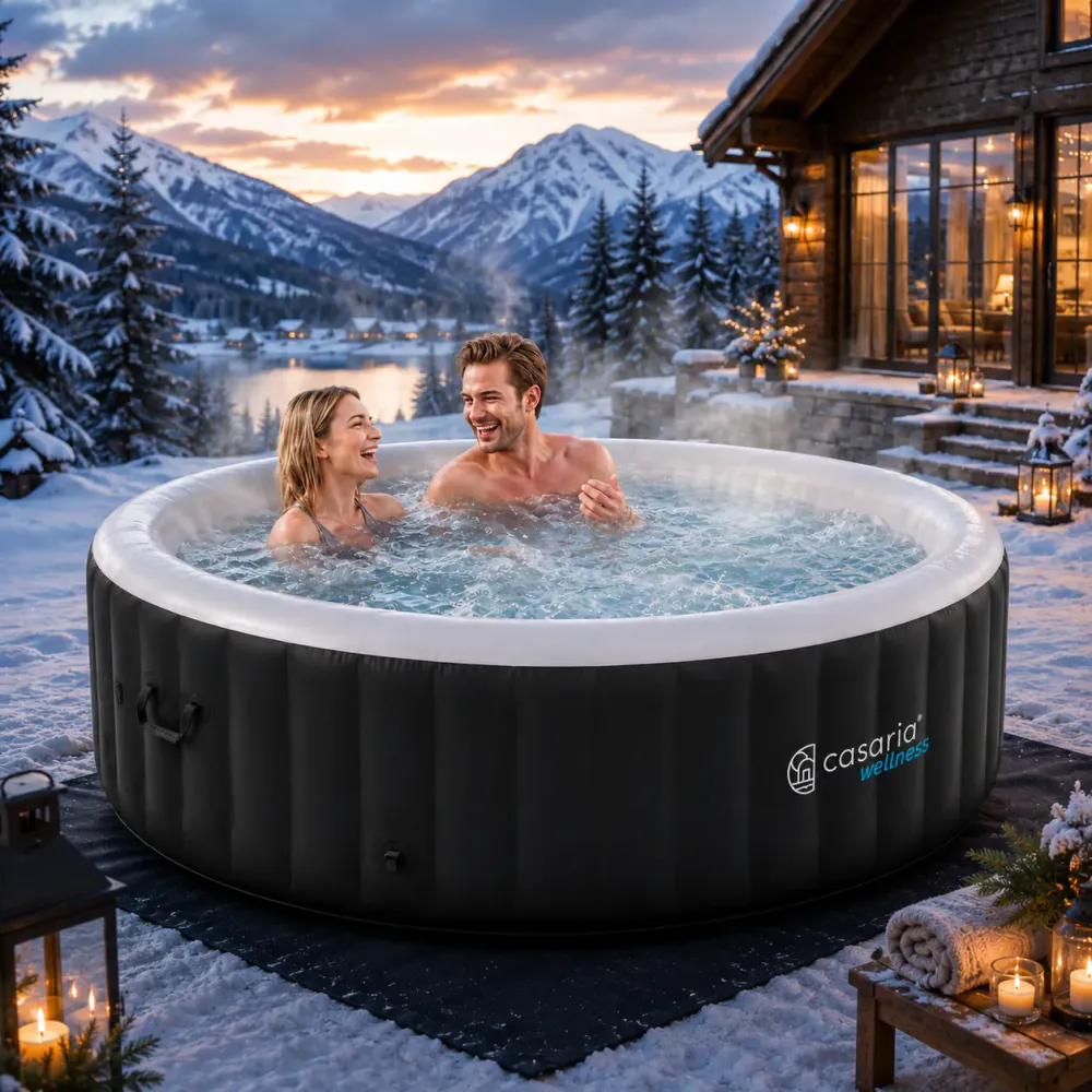 Casaria Winterfest oppblåsbart spabad - 2-4 personer
