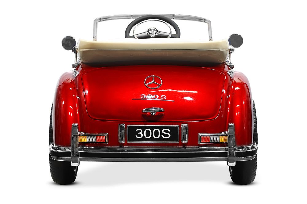 Mercedes 300S barnebil 12V med fjernkontroll og gummidekk