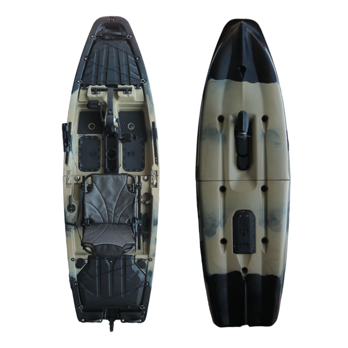 Sammenleggbar pedal-kajakk Rhoner Desert Camo