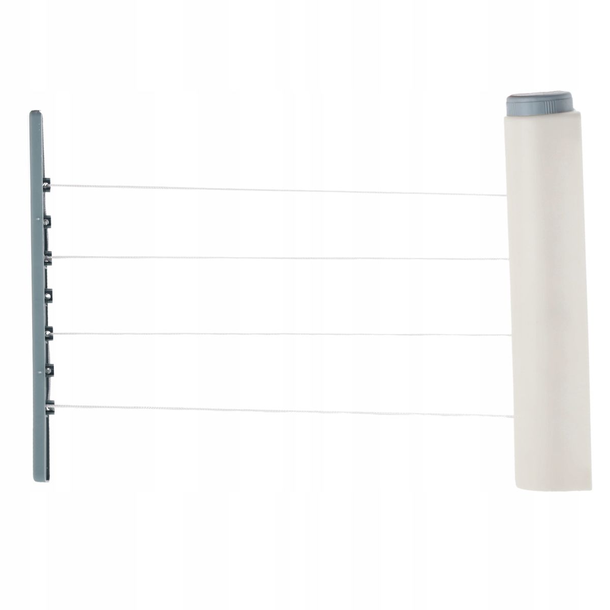 Uttrekkbart tørkesnorstativ 14 m