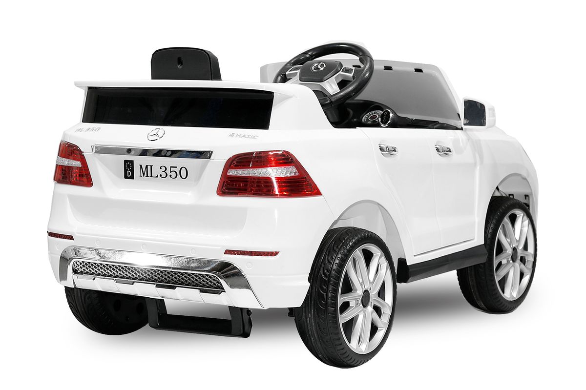 Mercedes ML350 barnebil 12V med fjernkontroll, LED-lys og radio
