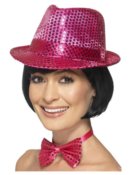 Hovedbilde Glitter hatt - rosa