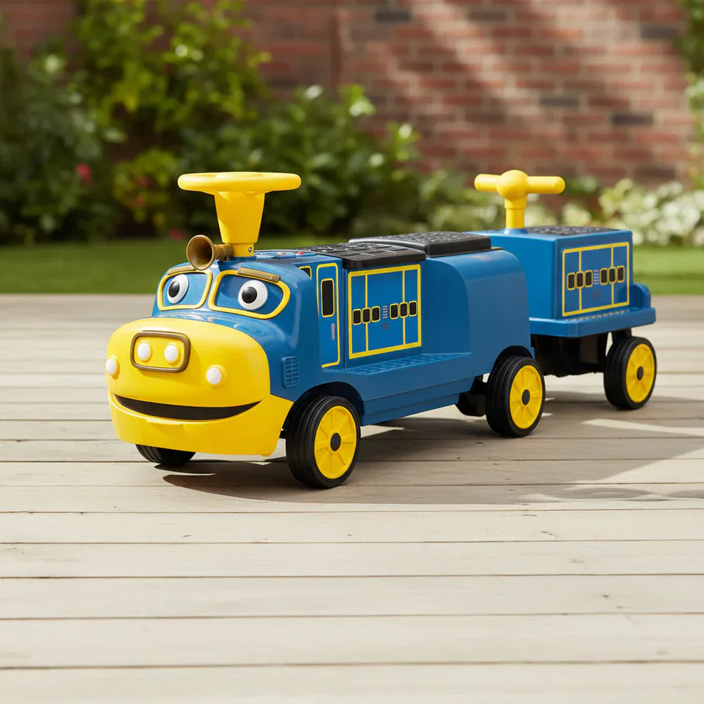 CHUGGINGTON elektrisk tog med 2 vogner – 12V 180W