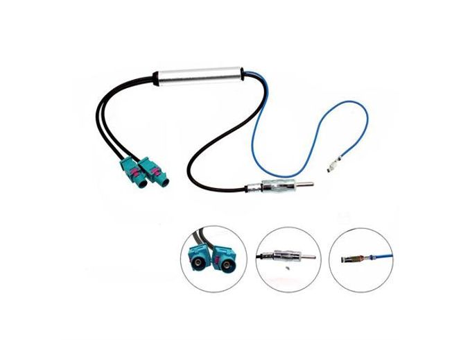 Hovedbilde Antenneadapter for VW, Audi, Skoda og Seat ISO-Fakra (m)x2